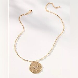 Anthropologie‎ Gold Pendant Necklace